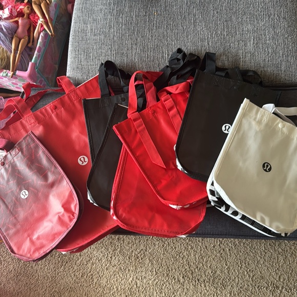 Lululemon Bundle 10 small 2 Large Reusable Totes Bags - Picture 1 of 3